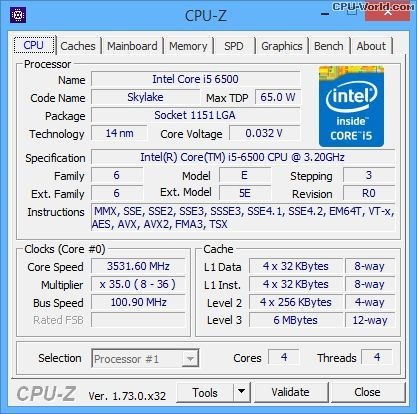 CPU I5-6500T (3,2GHz, 6M) SOCKET 1151 - Ảnh 3