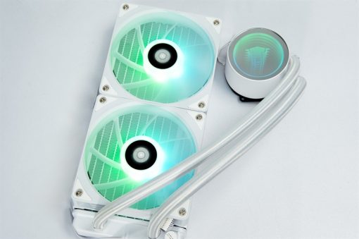 Tản Nước 240 Leopard TK1 Trắng AGRB synmain - Ảnh 2