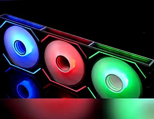 Fan V2 vô cực không dây đen RGB - Ảnh 3