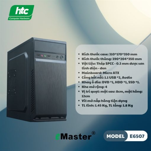 Vỏ máy tính Case Emaster E6507