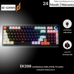 Bàn phím cơ E-DRA EK398 Alpha Red switch