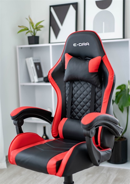 Ghế Gaming E-Dra Yummy EGC232 V2 | Đen đỏ - Ảnh 2