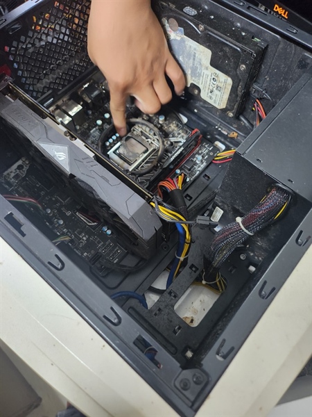 Thu máy Trắng cũ / case nguồn/ h110 gaming/ i3 6100/fury 8/120 ssd/ 250/ Gtx1050Ti - Ảnh 3