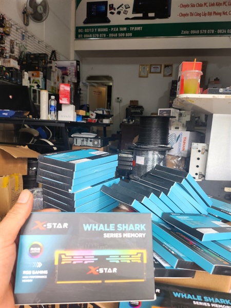 Ram DRR4 XSTAR 16G BUS 3200 LED RGB (White) - Ảnh 3