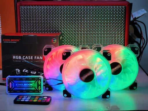 Fan Case LED RGB Coolmoon WF1 - Đen - Ảnh 2