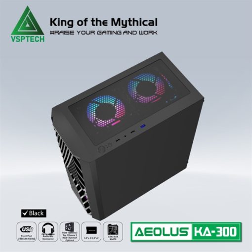 Case Gaming VSPTECH KA300 - BLACK - Ảnh 2