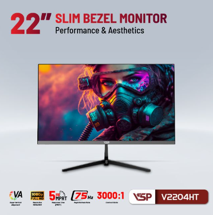 MÀN HÌNH PHẲNG LED VSP V2204HT - FULL HD