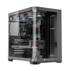 Thùng máy Case Leopard AC-01 RGB | Đen, không kèm fan