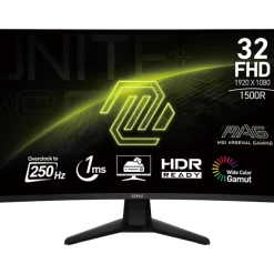 Màn hình gaming MSI MAG32C6X 32 inch FHD VA 250Hz, 1ms, HDMI + DP, cong