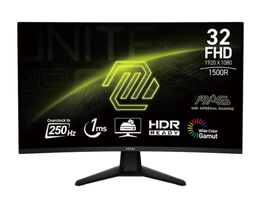 Màn hình gaming MSI MAG32C6X 32 inch FHD VA 250Hz, 1ms, HDMI + DP, cong