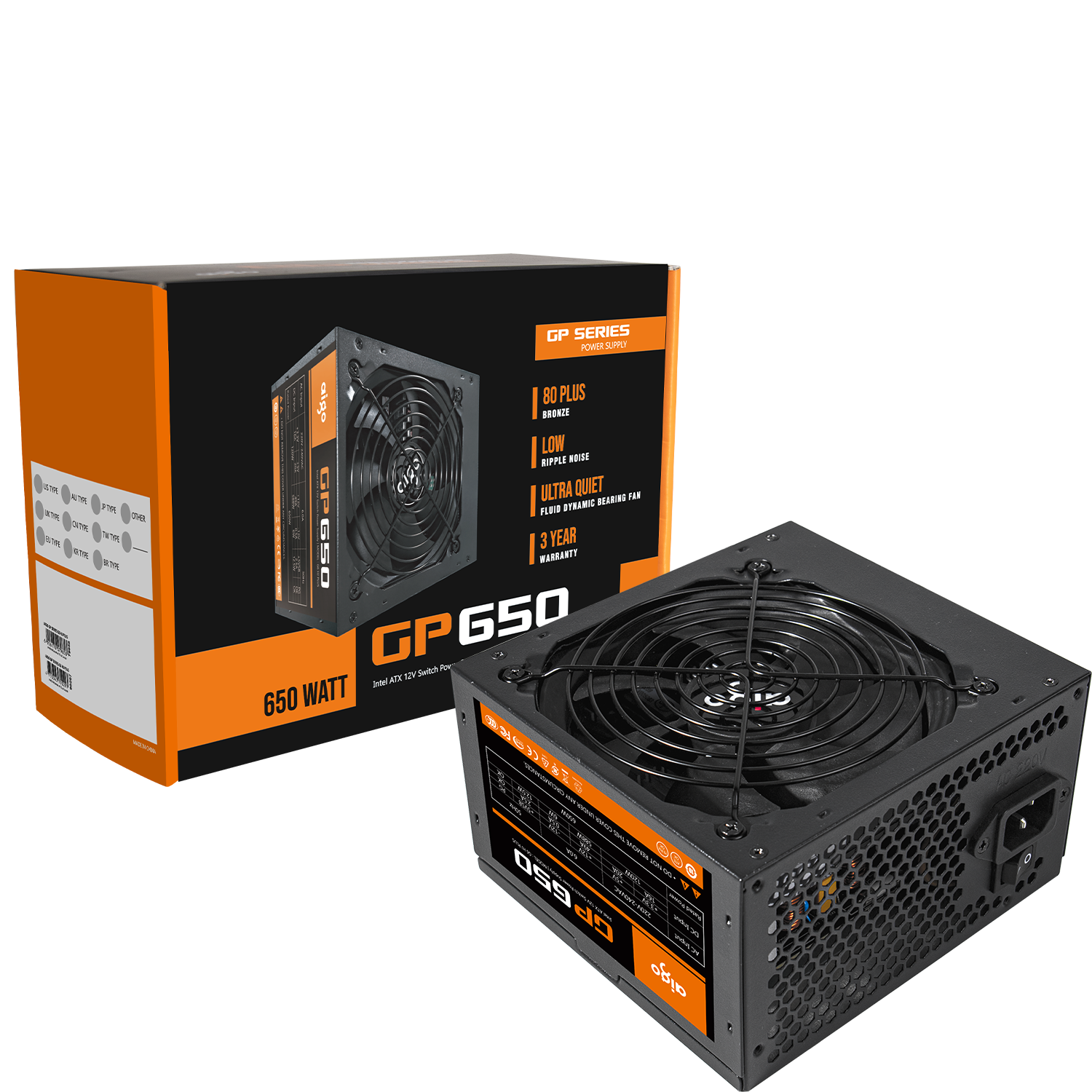 Nguồn máy tính Aigo GP650 650W