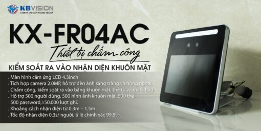 Thiết bị chấm công nhận diện khuôn mặt KBVISION KX-FR04AC | Chính hãng - Ảnh 4