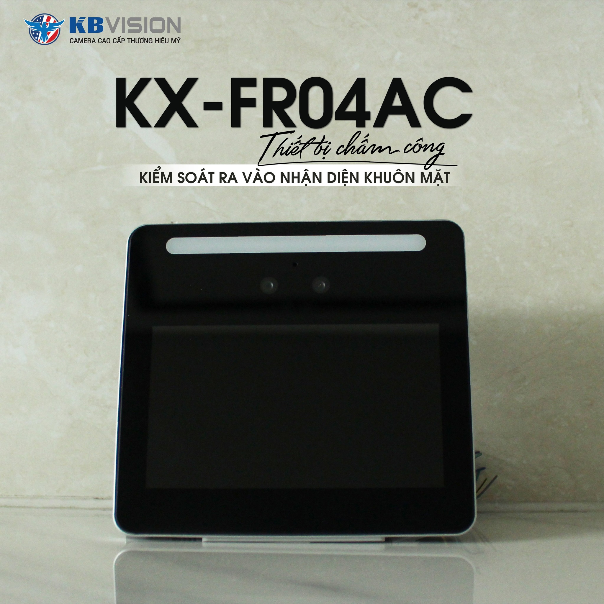 Thiết bị chấm công nhận diện khuôn mặt KBVISION KX-FR04AC