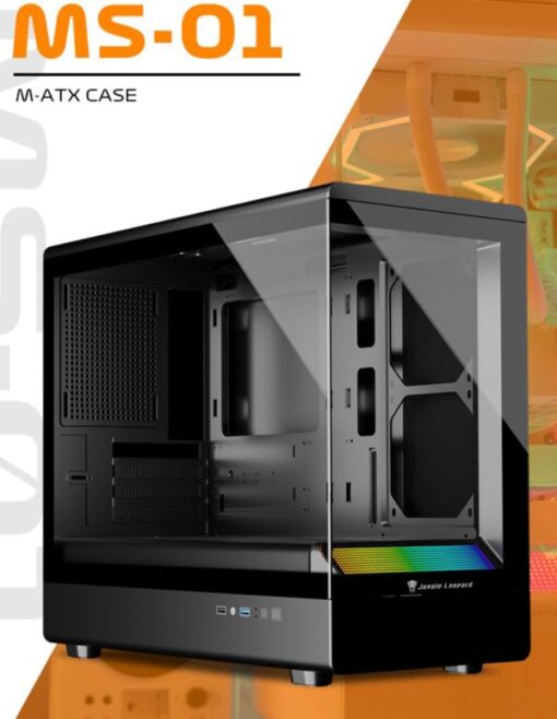 Thùng máy Case Leopard MS-01 RGB | Đen, không kèm fan - Ảnh 3