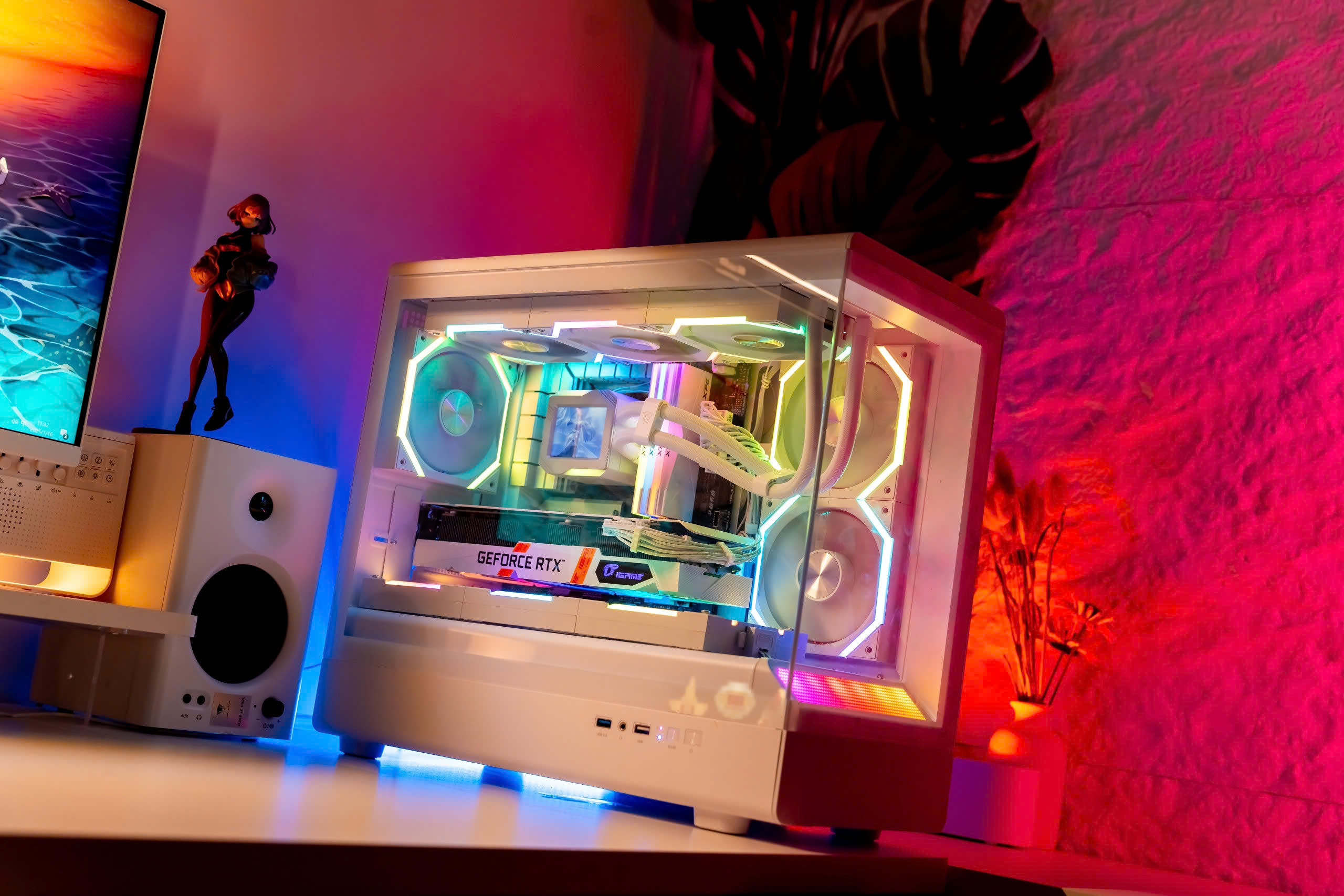  Thùng máy Case Leopard MS-01 RGB Trắng 