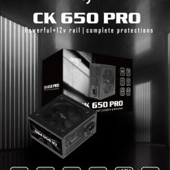 BỘ NGUỒN MÁY TÍNH AIGO MODEL CK650PRO 650W, APFC, 85+ EFICIENCY