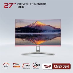 Màn hình Gaming VSP CM2705H Hồng | 27 inch, Full HD, VA, 75Hz, Cong
