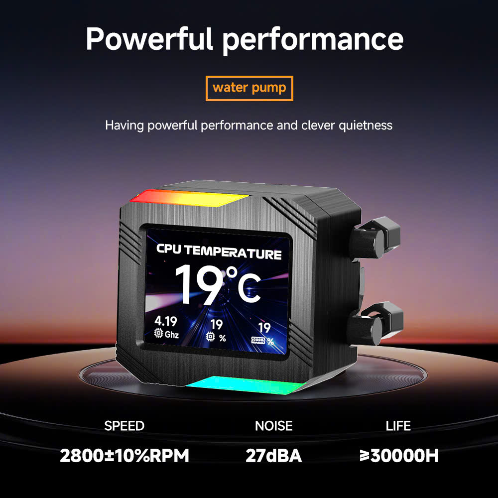 Tản Nhiệt Nước Leopard Astroshell V2 240 ARGB LCD Đen
