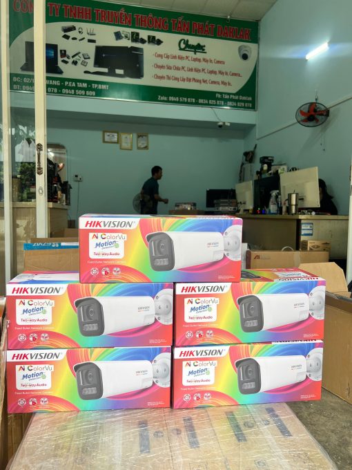 Camera IP thân trụ 4MP Hikvision DS-2CD1B47G3H-LIUF/SRB