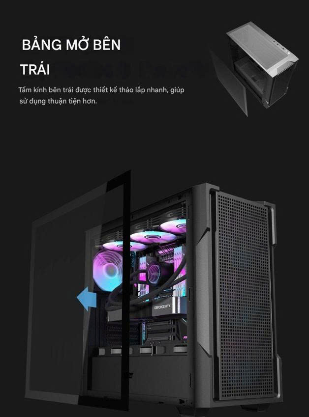 Vỏ Case Darkflash DS900 MESH Black 