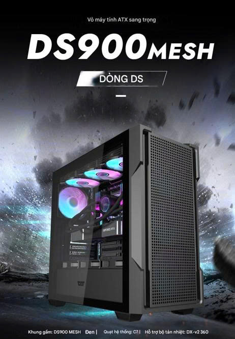 Vỏ Case Darkflash DS900 MESH Black 