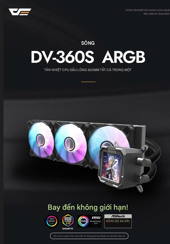 Tản Nhiệt AIO CPU DARKFLASH DV360S IPS LCD