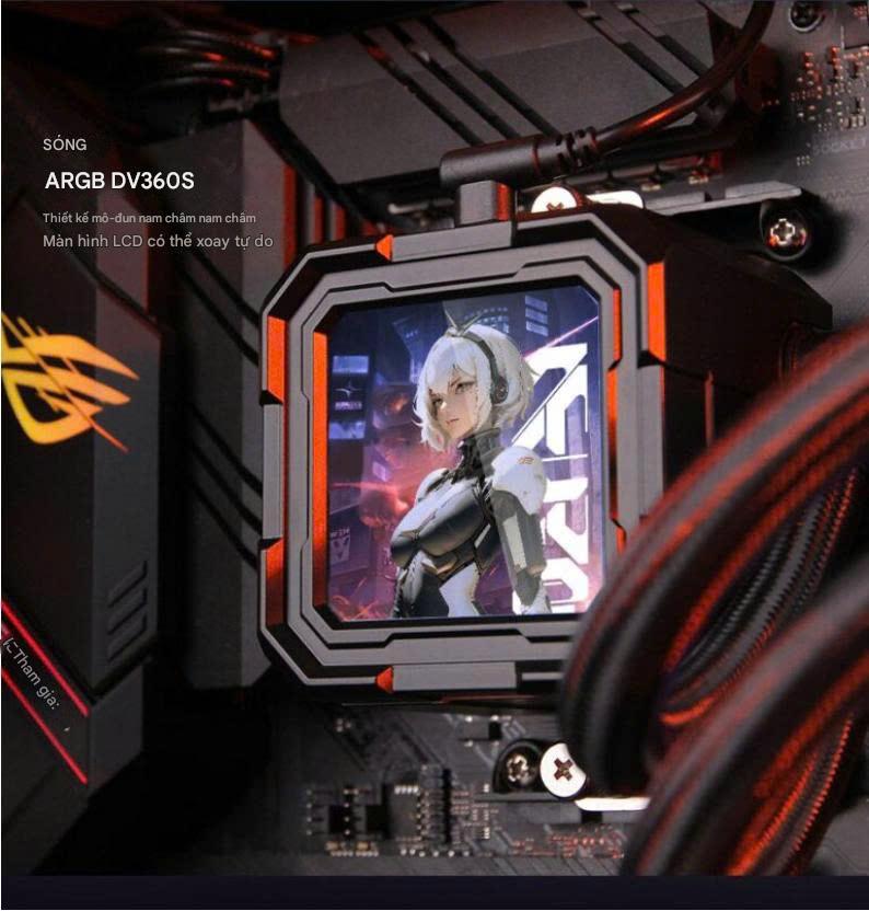TẢN NHIỆT AIO CPU DARKFLASH DV360S IPS LCD BACK