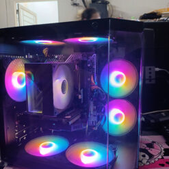 Bộ máy vi tính Gaming H510 asus/i5 11400f/16g Fury/1050ti 4g coloful/450w aigo/case mặt kính + fan