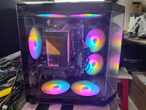 Bộ máy vi tính Gaming H510 asus/i5 11400f/16g Fury/1050ti 4g coloful/450w aigo/case mặt kính + fan - Ảnh 6