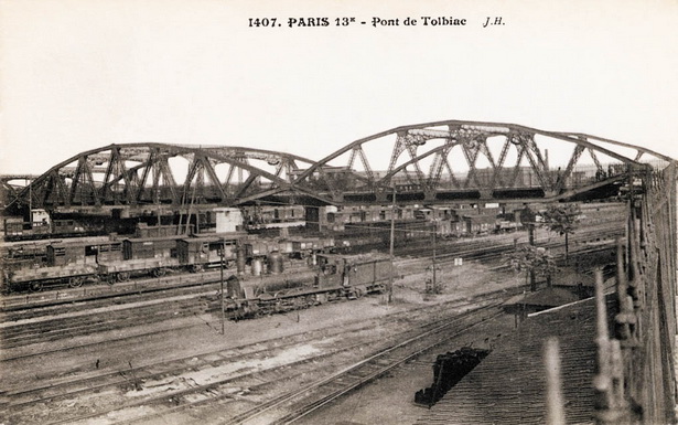 Paris 13e - Pont de Tolbiac - Paris - Ile-de-France- , carte po