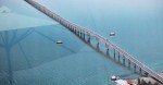 Cầu vượt biển dài nhất Đông Nam Á nối cảng Lạch Huyện vừa được khởi công vào tháng 2/2014.