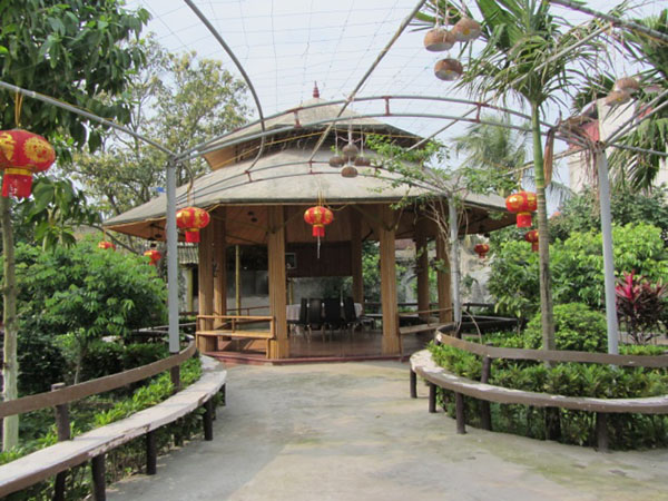 Cảnh quan sân vườn trung tâm dưỡng lão Tuyết Thái