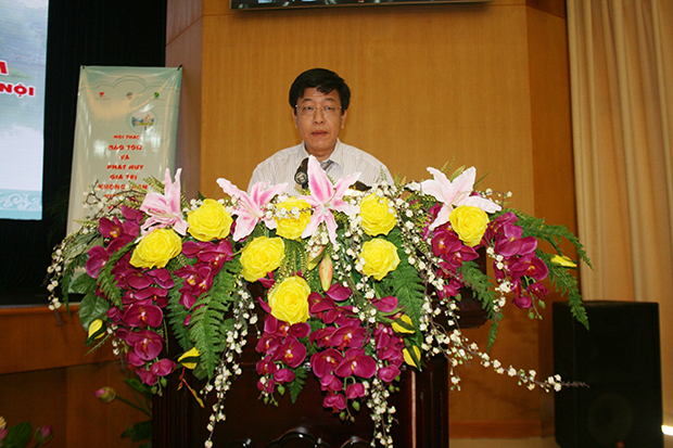 TS.KTS Dương Đức Tuấn: Chủ tịch UBND quận Hoàn Kiếm phát biểu tại Hội Thảo.