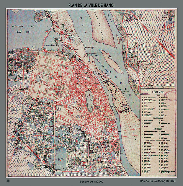 Bản đồ quy hoạch Hà Nội 1898