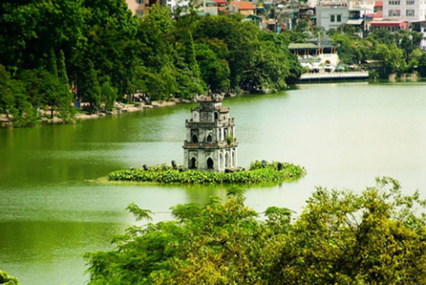 Một góc không gian cảnh quan Hồ Gươm