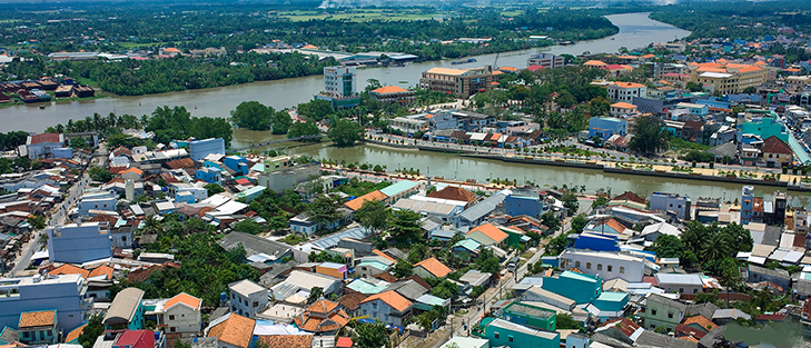 Cảnh quan đô thị Long An (ảnh: Lâm Chiêu)