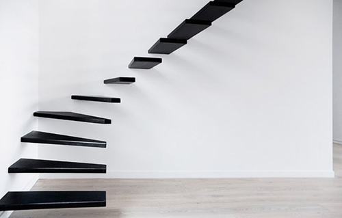 Giống như những phím đàn piano, chiếc cầu thang này không dành cho những người vội vã.