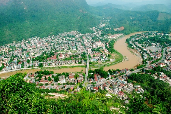 Không gian đô thị trung tâm tỉnh Hà Giang.