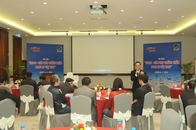 Ông Đỗ Thành Tích - TGĐ Công ty Intoc chia sẻ về kỹ thuật và hiệu quả của giải pháp chống thấm "Made in Vietnam"