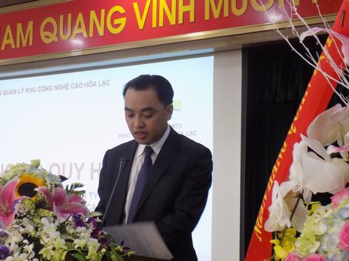 Lãnh đạo Khu CNC Hòa Lạc công bố Quy hoạch