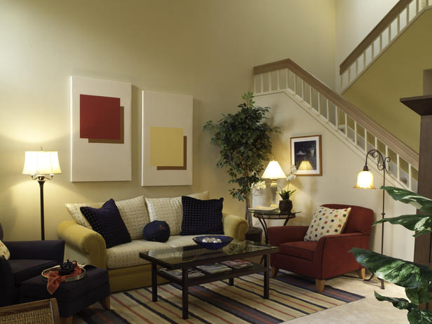 Phòng khách - nội thất phòng khách với công thức phối màu 60 - 30 - 10.