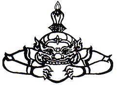 Đồ án Quỷ La Hầu, đền tháp Thái Lan