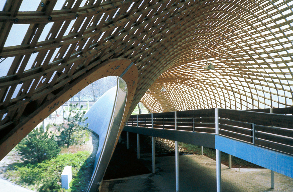 Roof for the Multihalle (multi-purpose hall) in Mannheim, 1970–1975, Mannheim, Germany . Image © Atelier Frei Otto Warmbronn