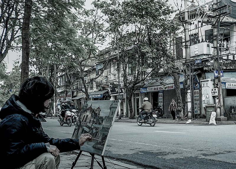 Hà Nội sống chậm Ảnh: Trần Trọng Tỉnh
