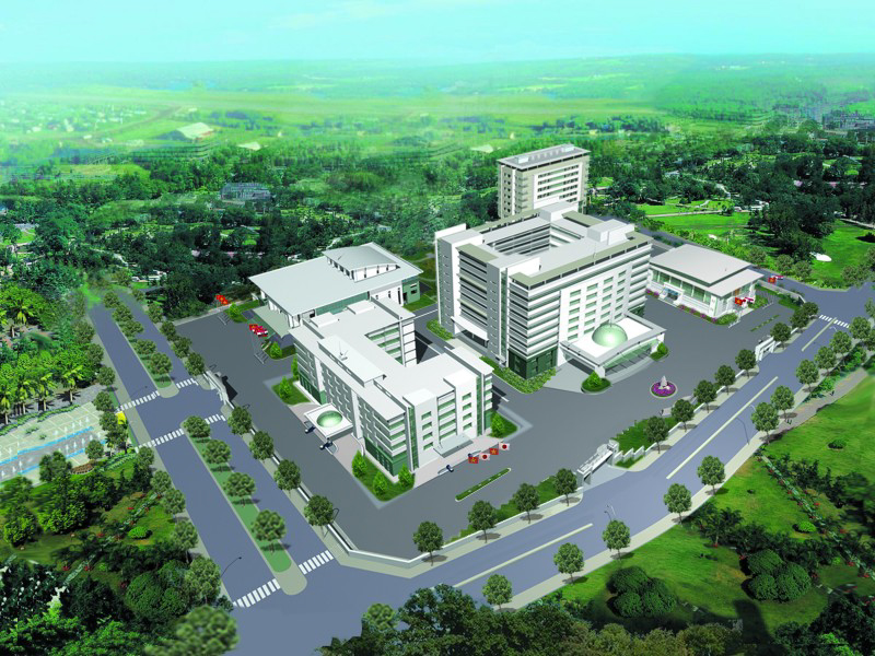 TRƯỜNG ĐẠI HỌC RĂNG HÀM MẶT Chủ đầu tư: Trường Đại học Răng Hàm Mặt Địa điểm: Phường Yên Sở - Quận Hoàng Mai - Thành phố Hà Nội Quy mô: 30.000 m2 (27.400 m2 sàn)