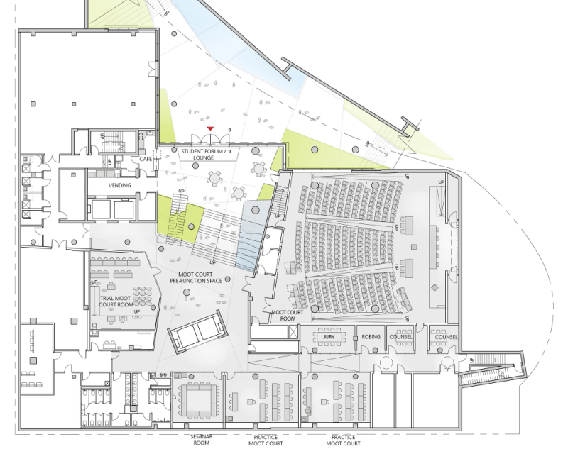 t3 51f84221e8e44e3ef700012e_john-and-frances-angelos-law-center-behnisch-architekten_garden_level_plan-1000x830