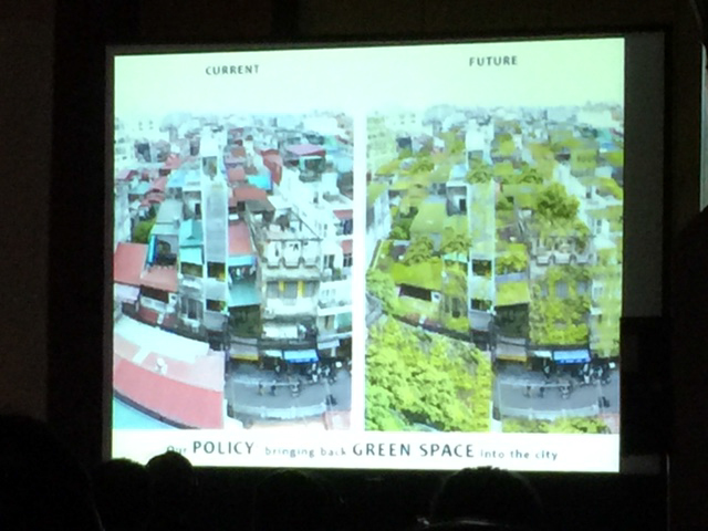 Khi phố Hà Nội được xanh hóa qua phác thảo của KTS. Võ Trọng Nghĩa.