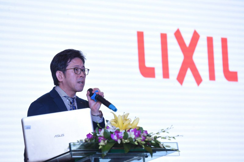 Ông Masahiko Hiramoto - Tổng giám đốc Lixil Việt Nam phát biểu khai mạc