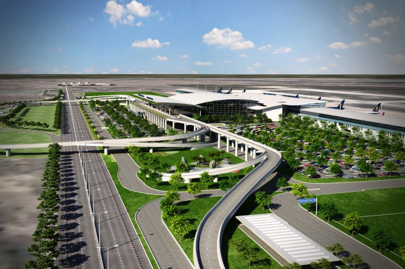 Phối cảnh tổng thể dự án Nhà Ga T2 - Sân bay Quốc tế Nội Bài