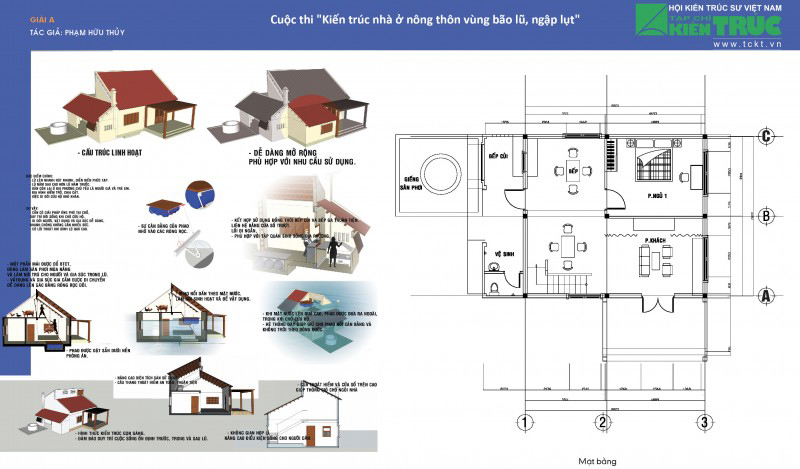 Thiết kế nhà chống bão lũ Khu vực Miền Trung